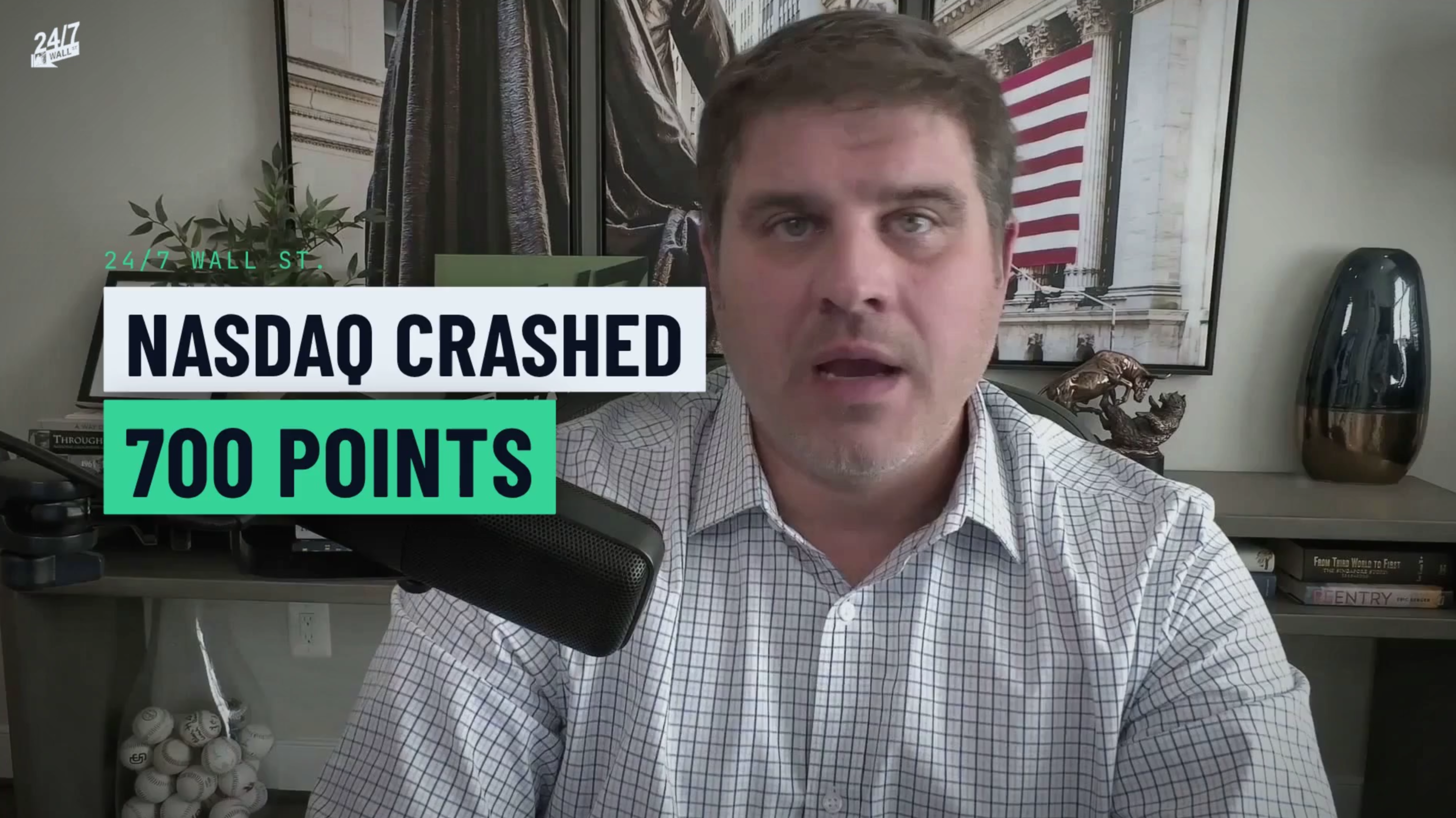 The Nasdaq crashed 700 points in a day last week. One major Wall Street ...