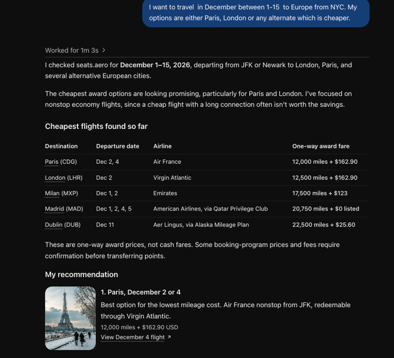 Seats.aero adds AI features to help travelers find award flights