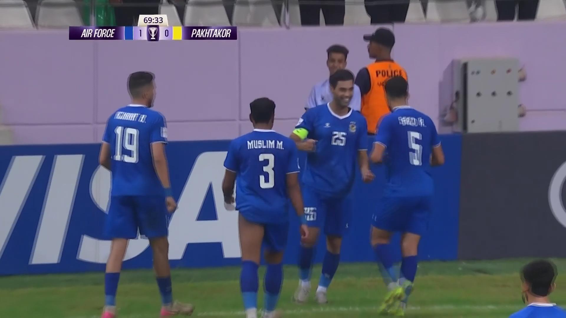 Air Force sports club edge Pakhtakor 1-0 at home for first win in the ...