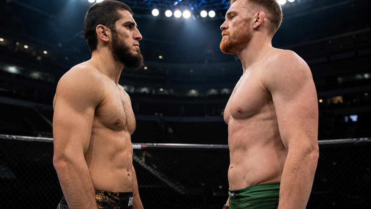 Islam Makhachev gave up his belt to target Jack Della Maddalena’s ...
