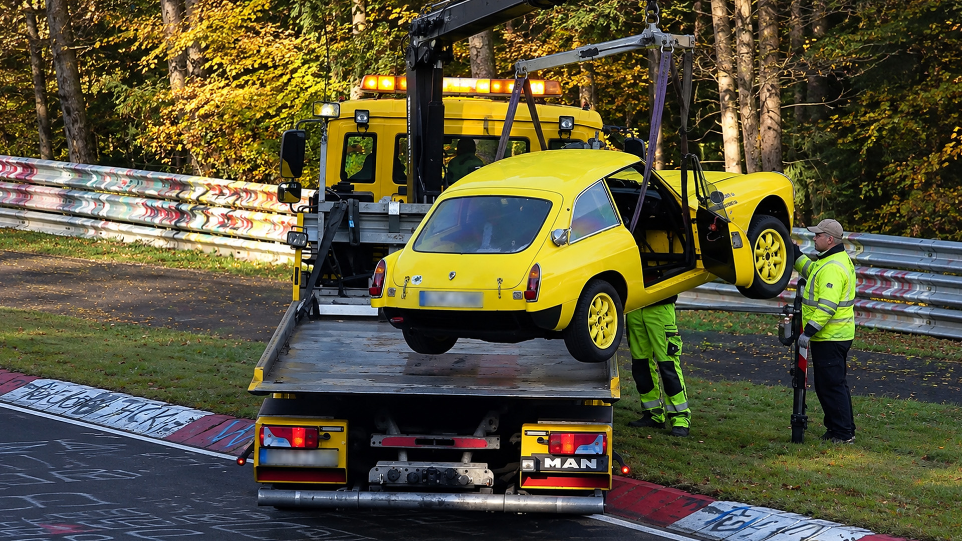 Nürburgring drivers nearly crash after sliding through corners