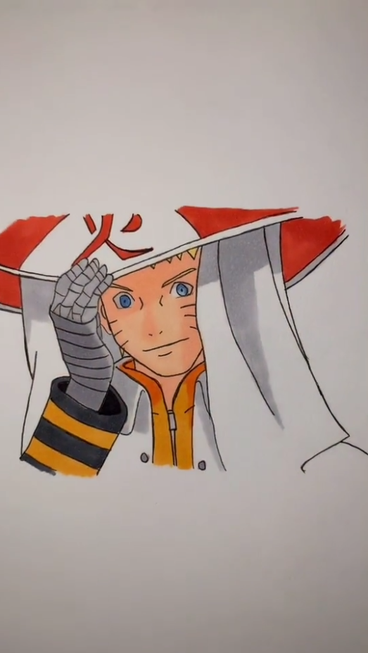 Naruto character artwork and drawing details