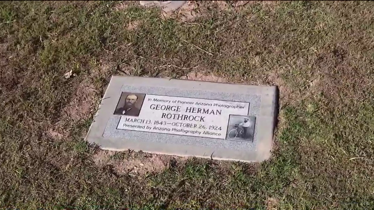 Grave marker unveiled for pioneer Arizona photographer