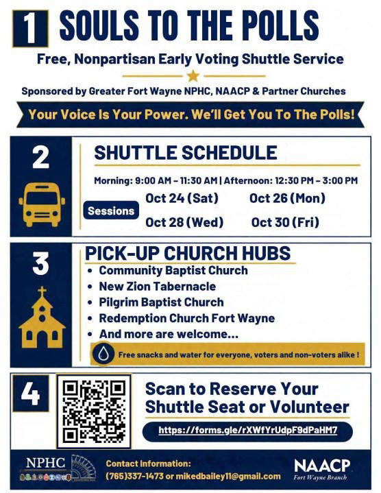 Souls at the polls provides shuttle services to early voters