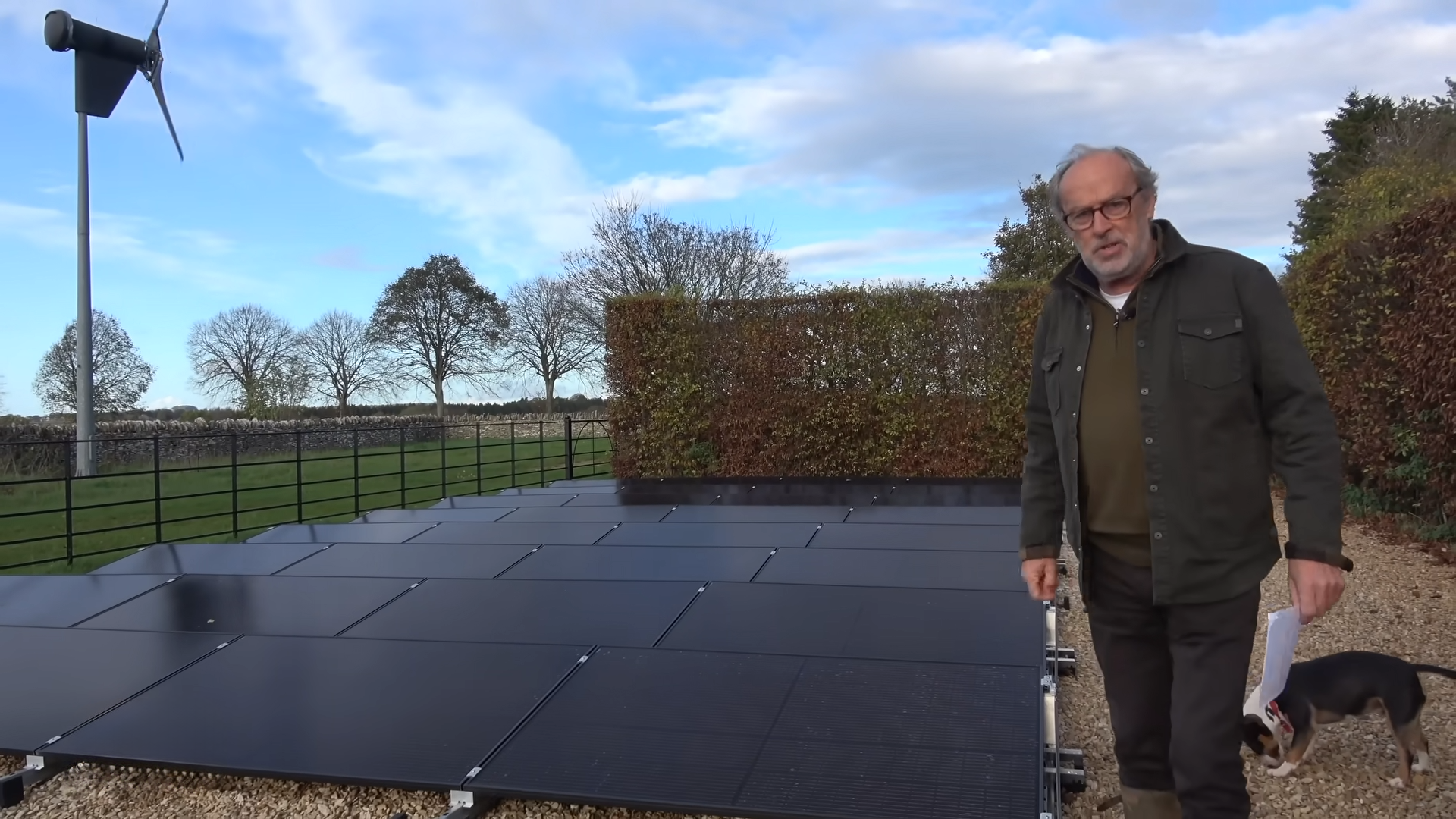 Installing 12kWp ground mounted solar panels on a farm