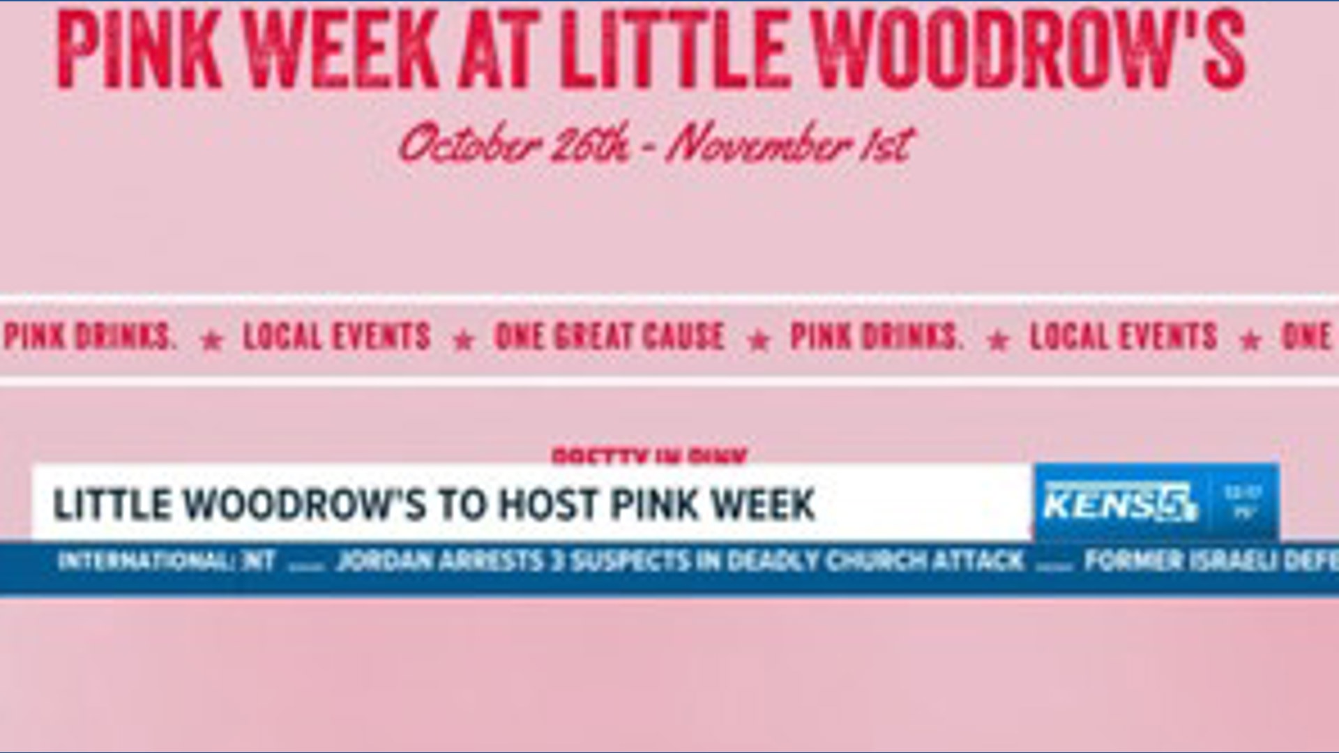 Little Woodrow's kicks off Pink Week