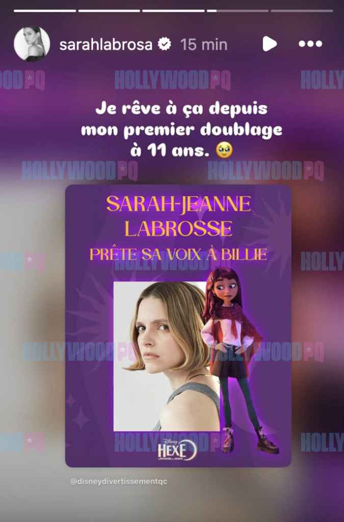 Sarah-Jeanne Labrosse réalise enfin ce rêve