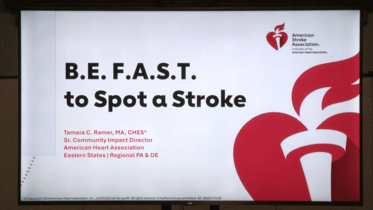 American Heart Association teaches BE FAST stroke warning signs at ...