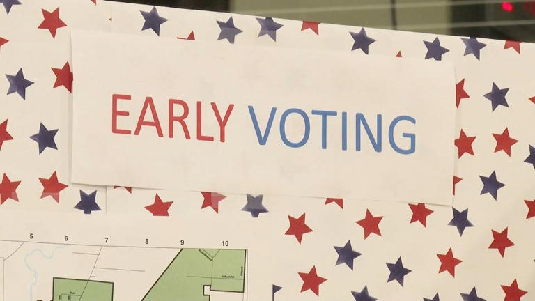 Voters turn out for early voting in Indiana and Michigan