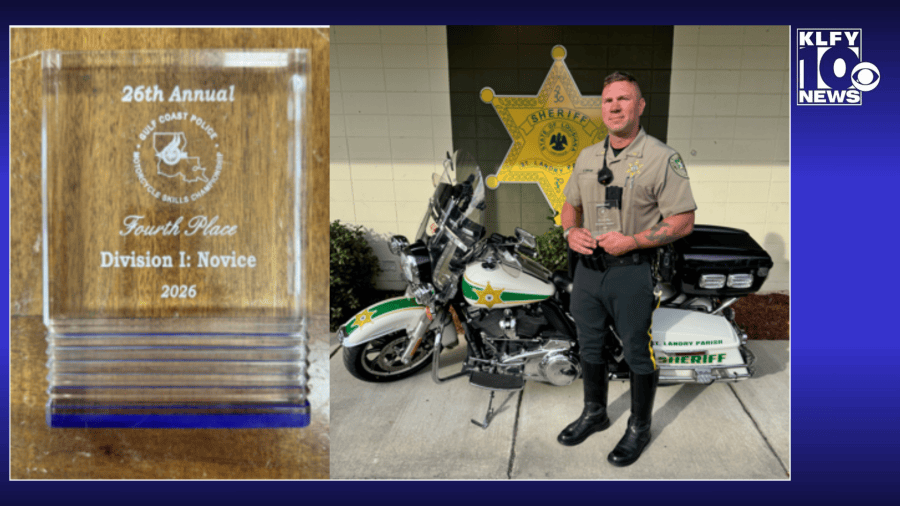 St. Landry deputy awarded at motorcycle skills championship
