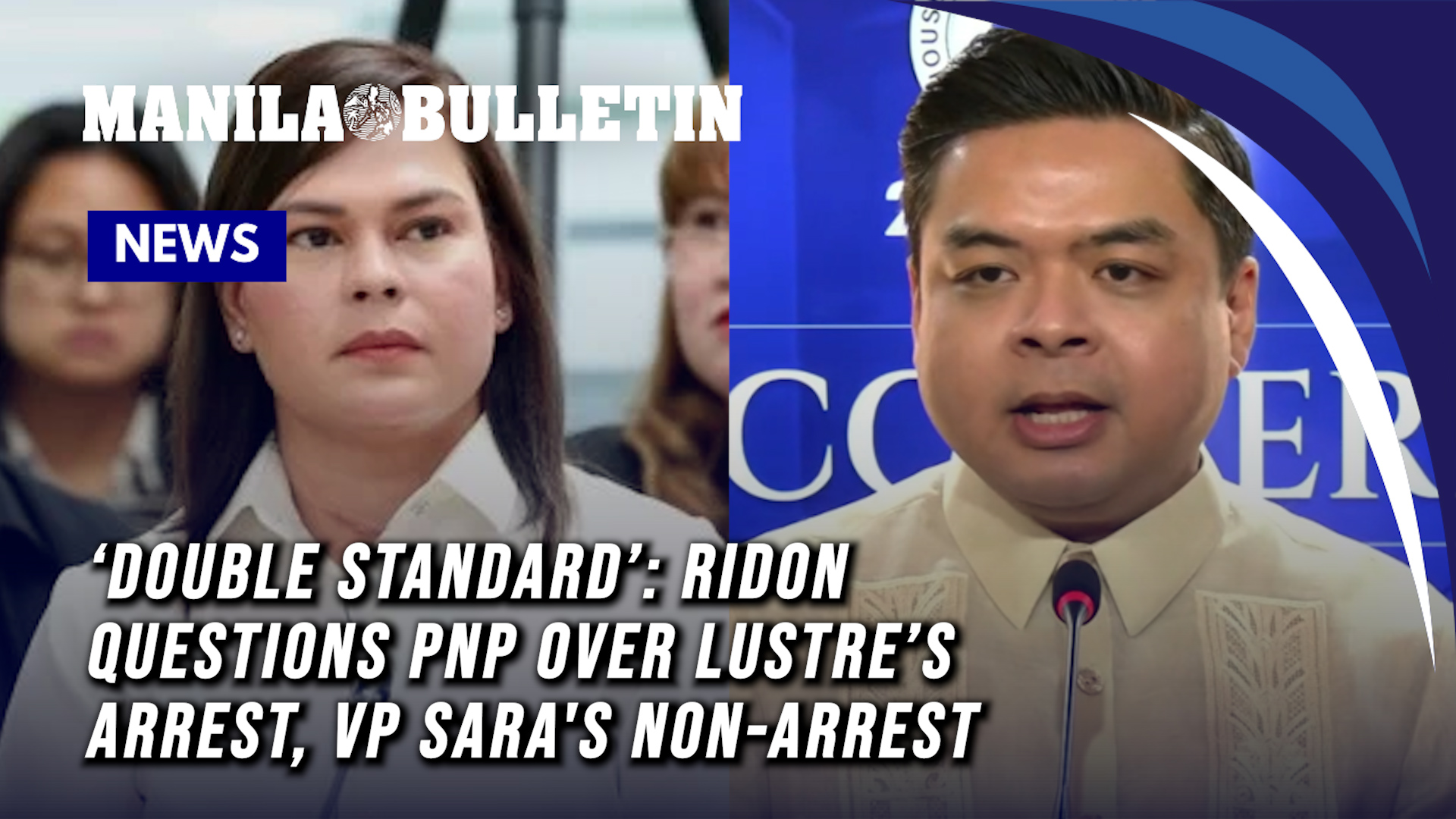 Double standard: Ridon questions PNP over Lustre’s arrest, VP Sara's ...