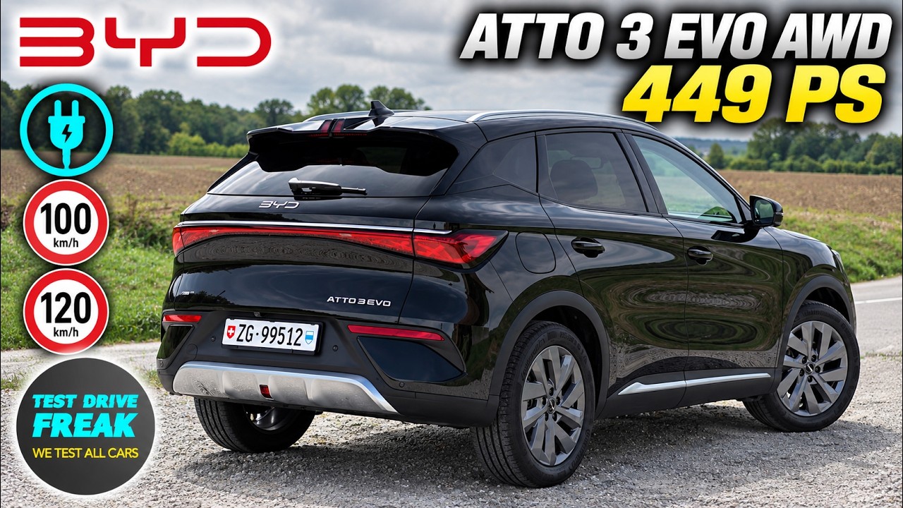 2026 BYD Atto 3 Evo AWD 449 PS test drive | range, electric consumption ...