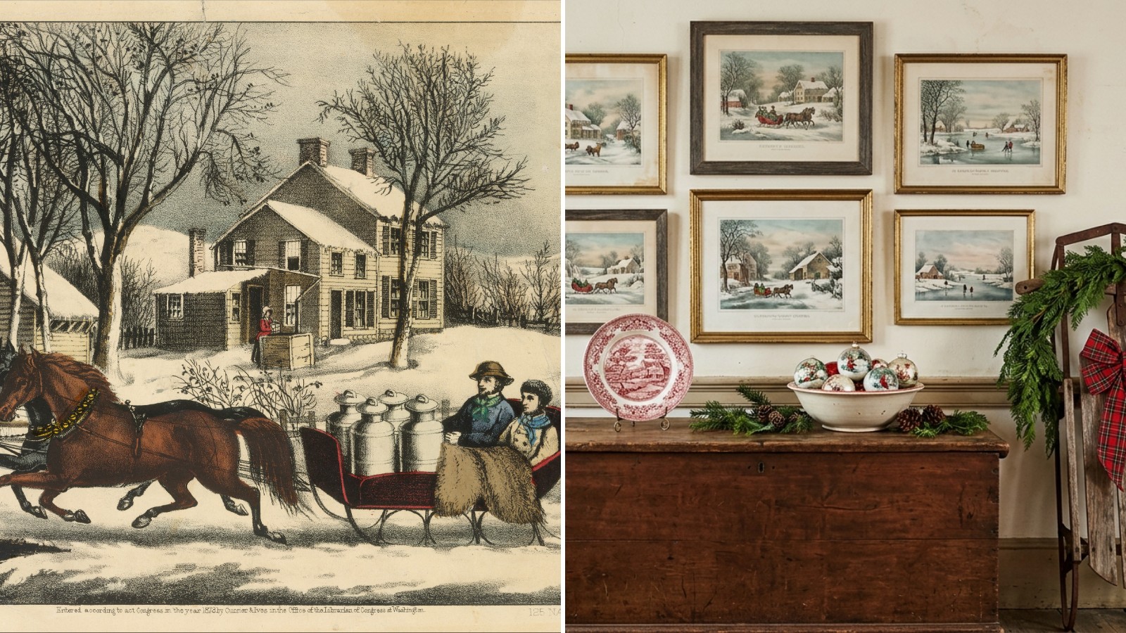 Currier and Ives Christmas: 14 vintage winter decor ideas straight out ...