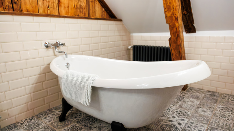 The custom solution for slanted ceilings you need for bathroom storage