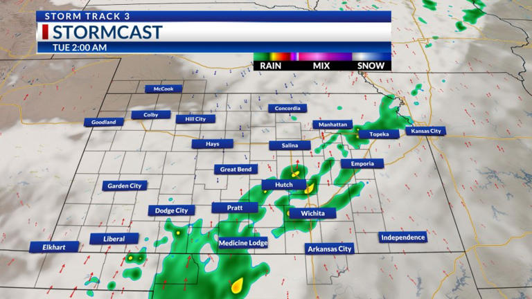 Storm Track 3 forecast: Rain chances linger, warming midweek temps