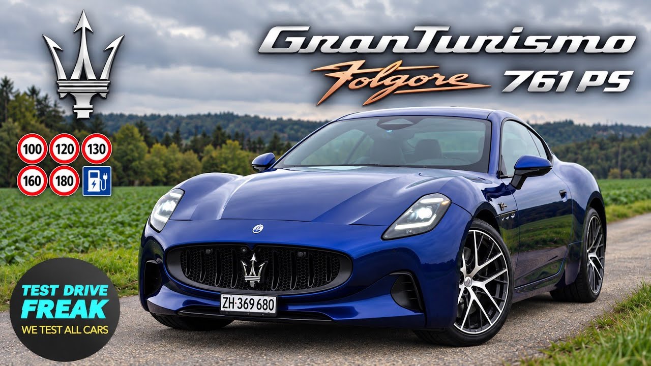 2025 Maserati GranTurismo Folgore 761 PS test drive electric ...