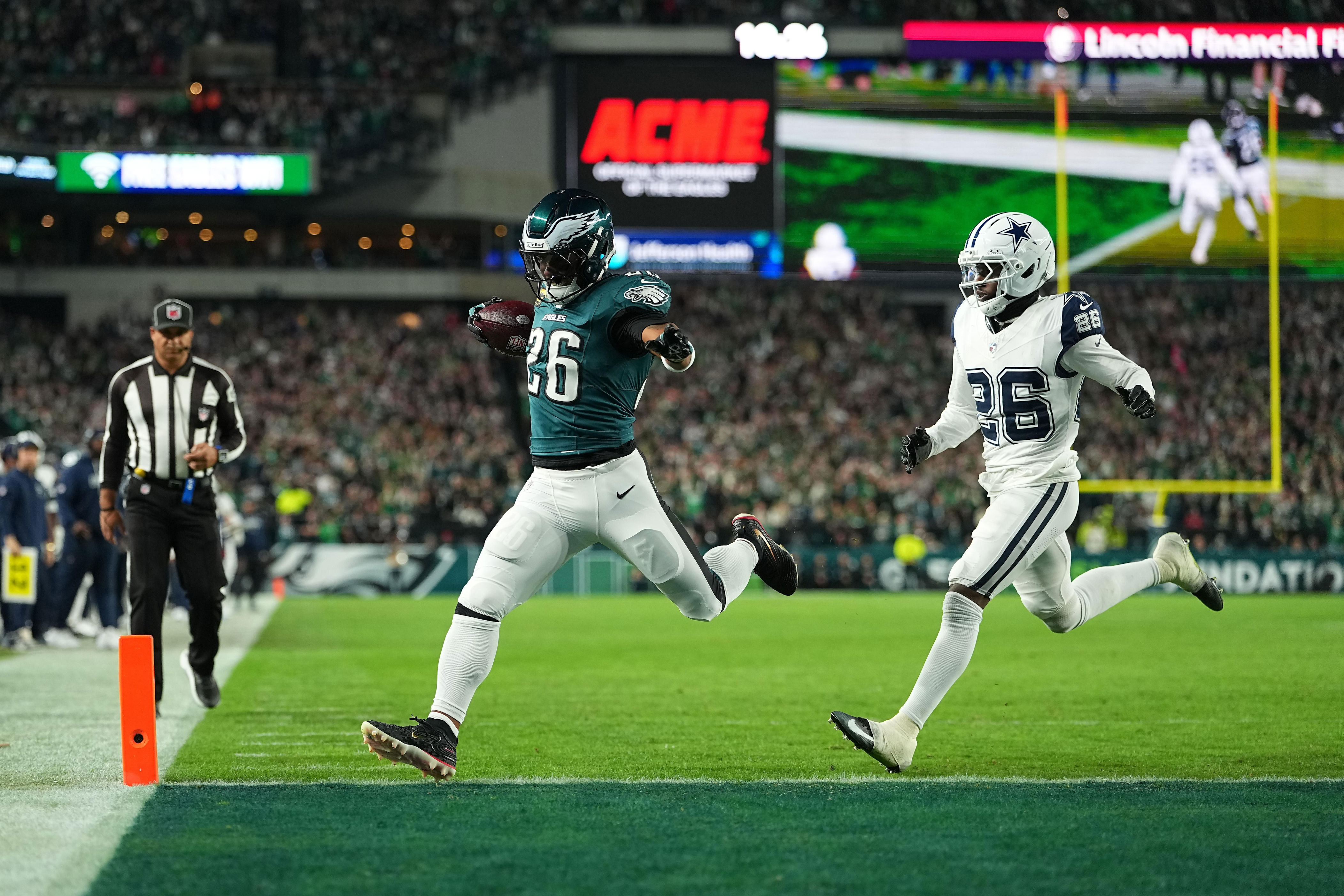 Saquon Barkley’s hamstring is still an issue, but the Eagles needed him