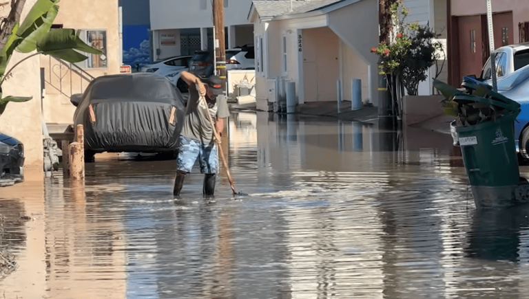 Extreme tides flood Mission Bay despite city sand berms