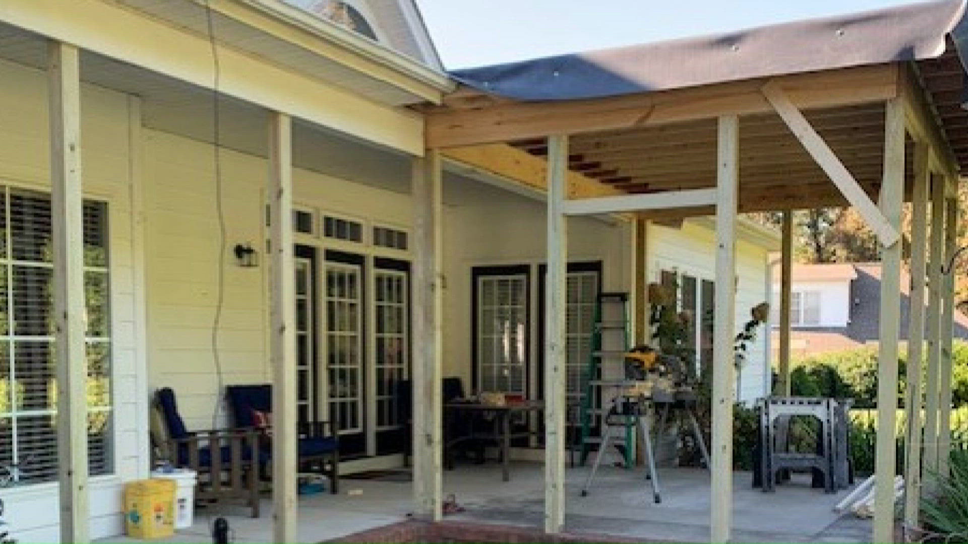 Unfinished porch project leads to contractor dispute for Triad couple