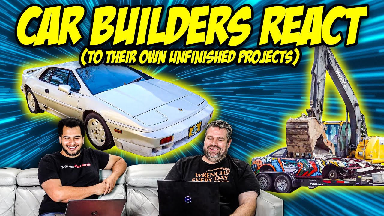 YouTube car builders react to their unfinished (and finished) car projects