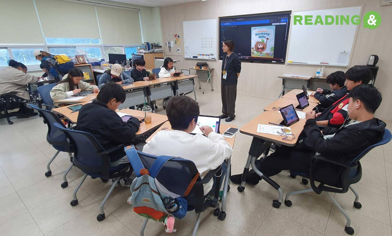 아이포트폴리오, AI 영어독서 수업 시연