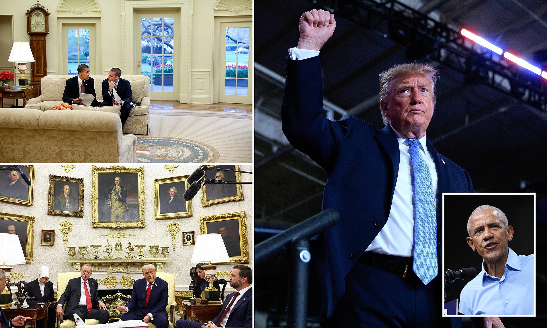 Trump slams Obama's 'dirty, filthy and broken' White House during rant ...