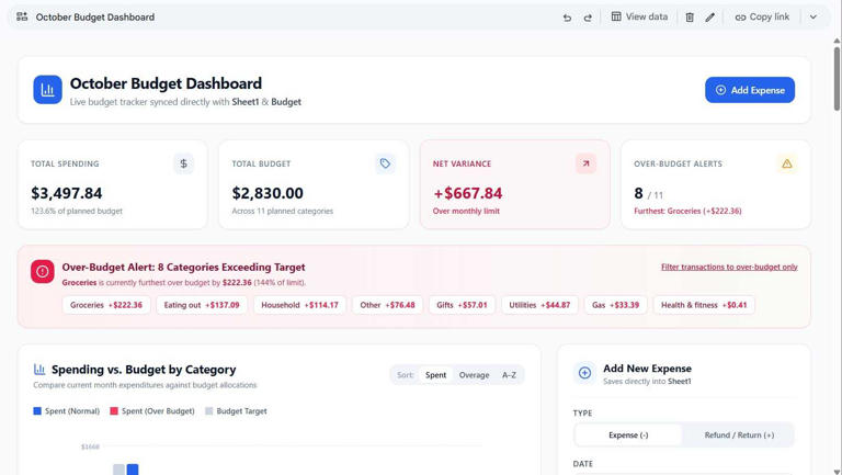 I let Gemini run my budget in Google Sheets; it saved me hours of ...