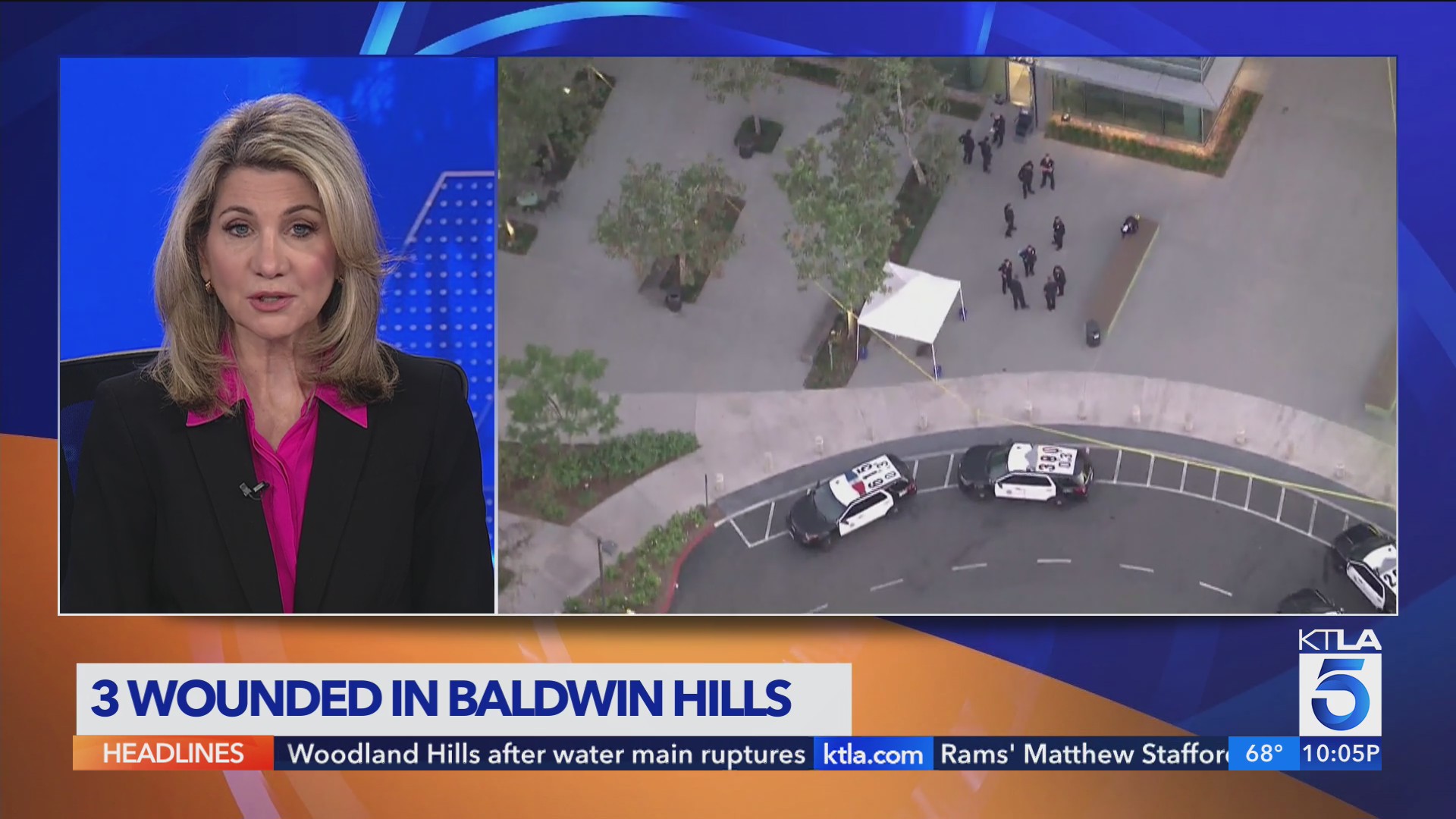 1 dead, 2 wounded after shooting, stabbing victims arrive at LA hospital