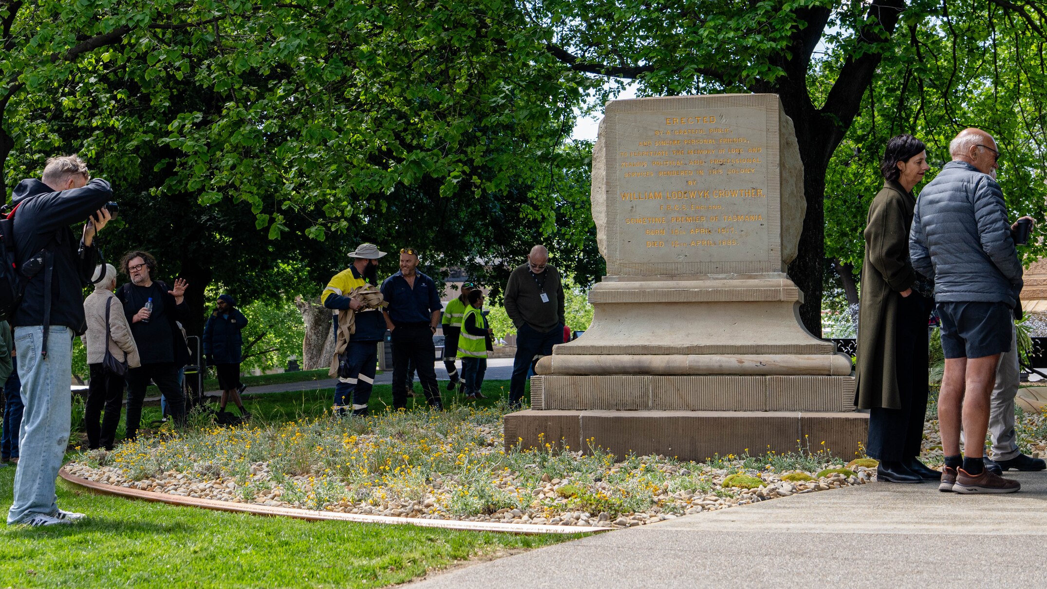 Hobart unveils permanent replacement for toppled William Crowther statue