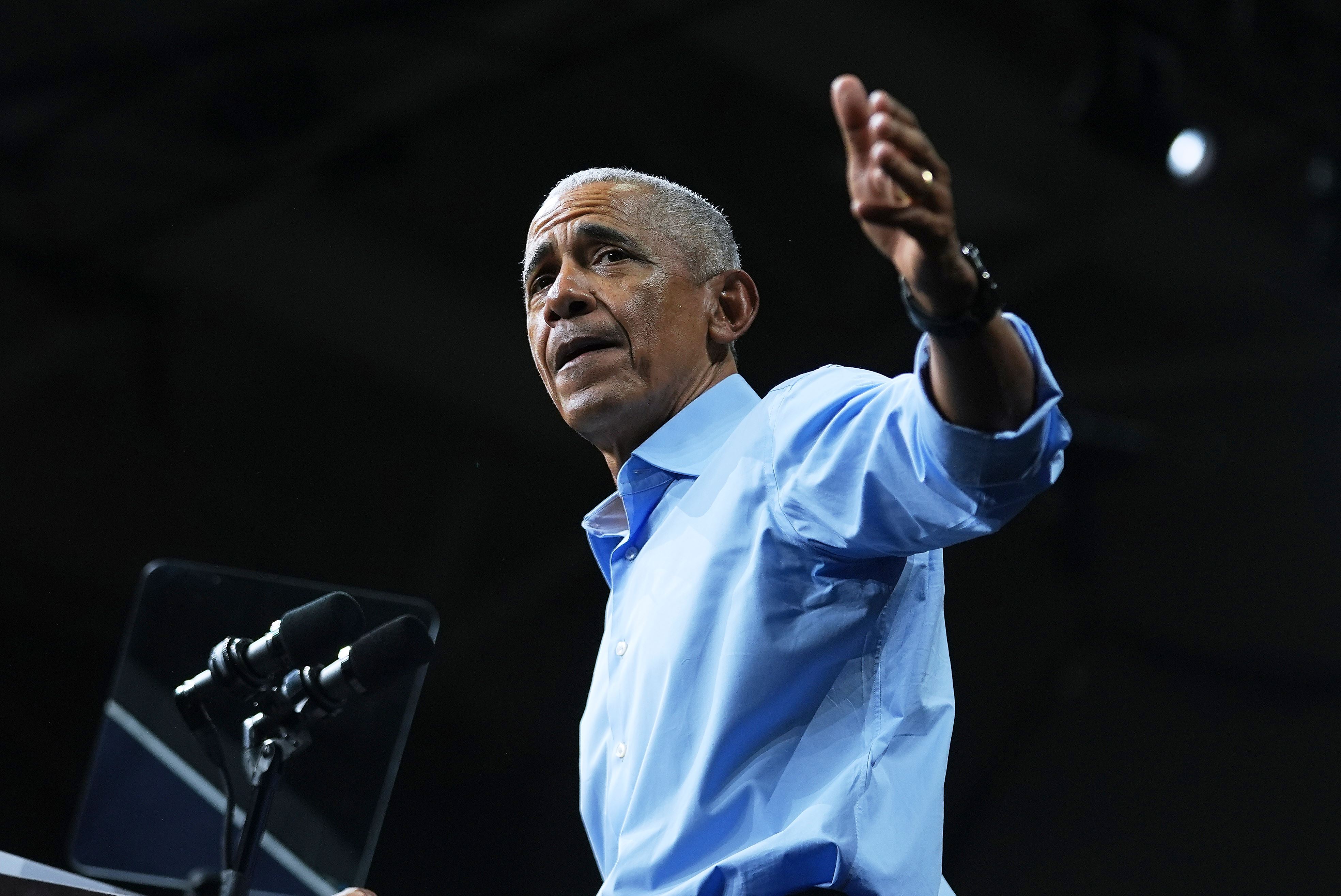 Trump fires back after Obama's Cheesecake Factory comment