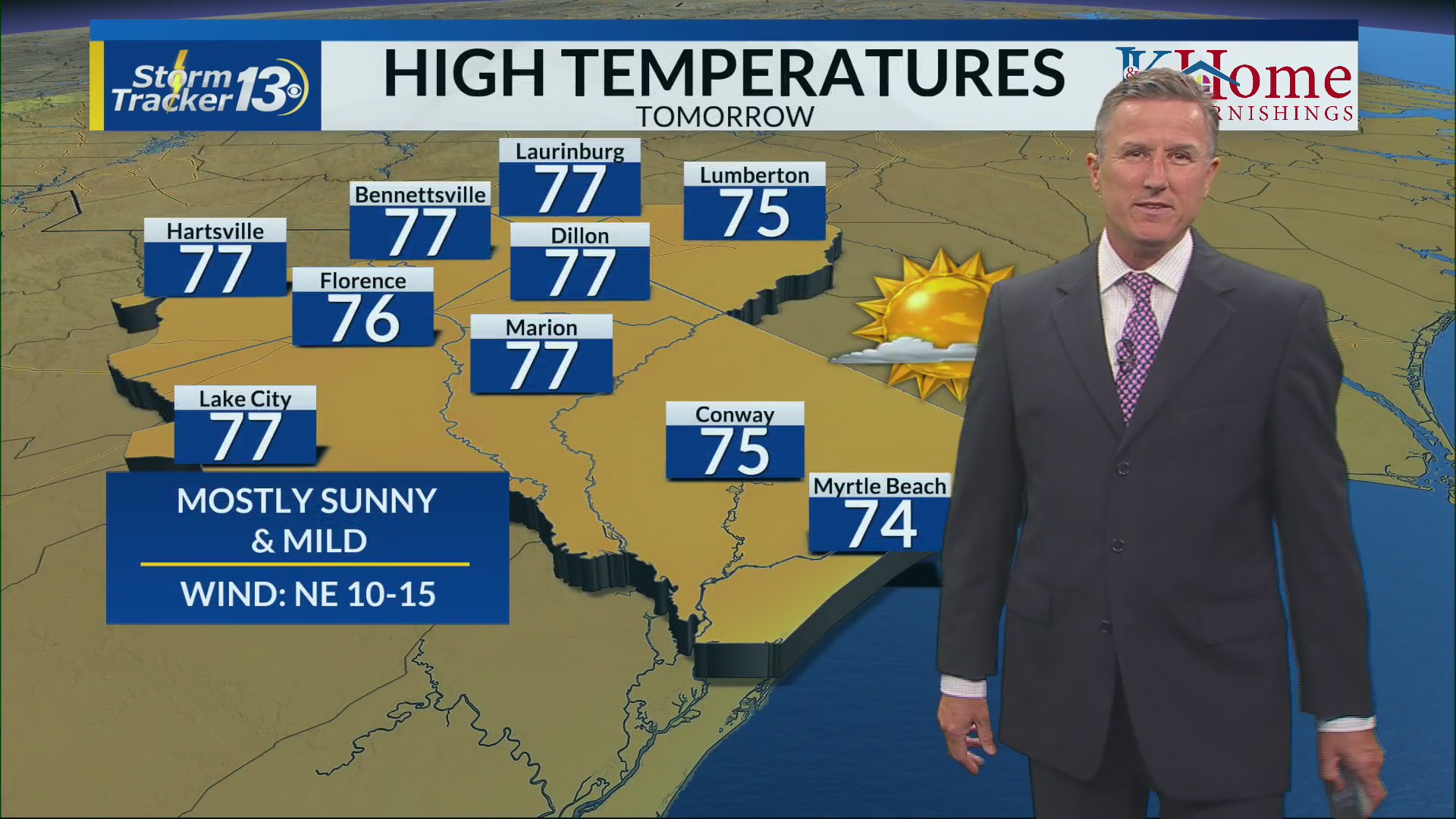 Sunny weather continues Tuesday