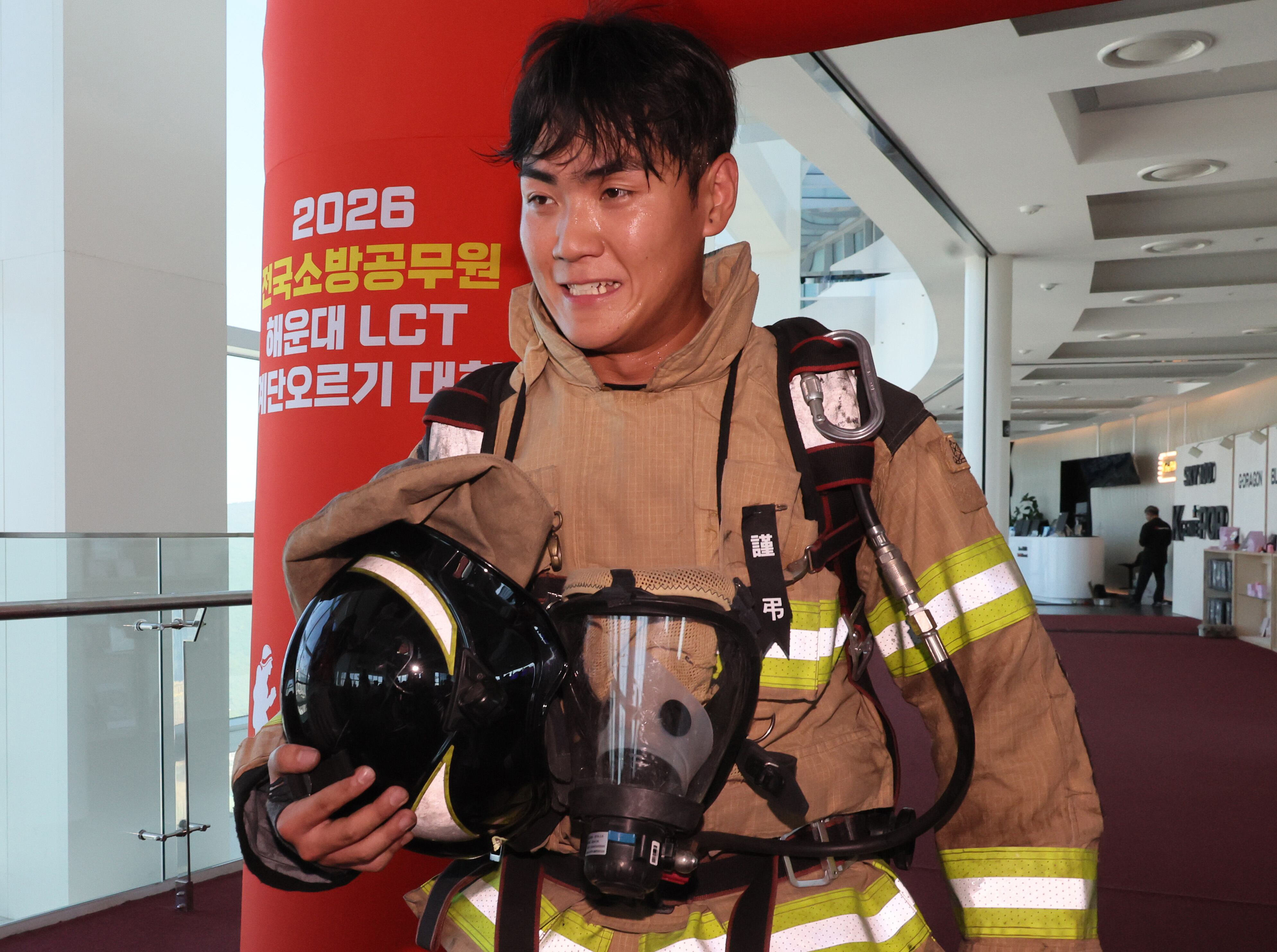 Firefighters climb 100th floor in high-rise readiness competition