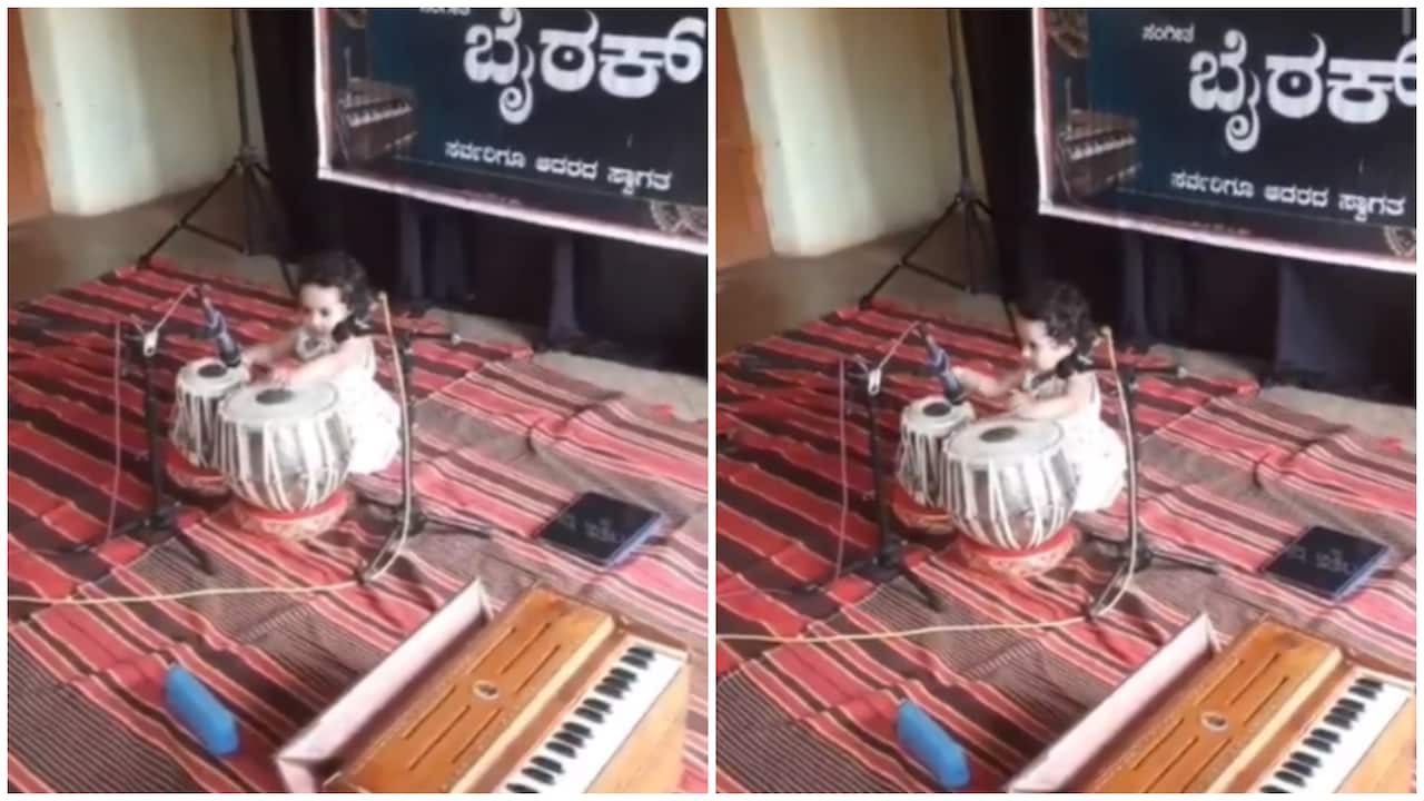 Barely 3, already a tabla prodigy: Karnataka's little musical wonder ...