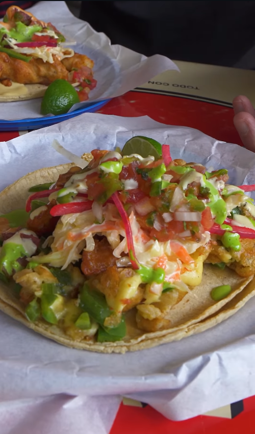 Fish and shrimp tacos at El Pescadito