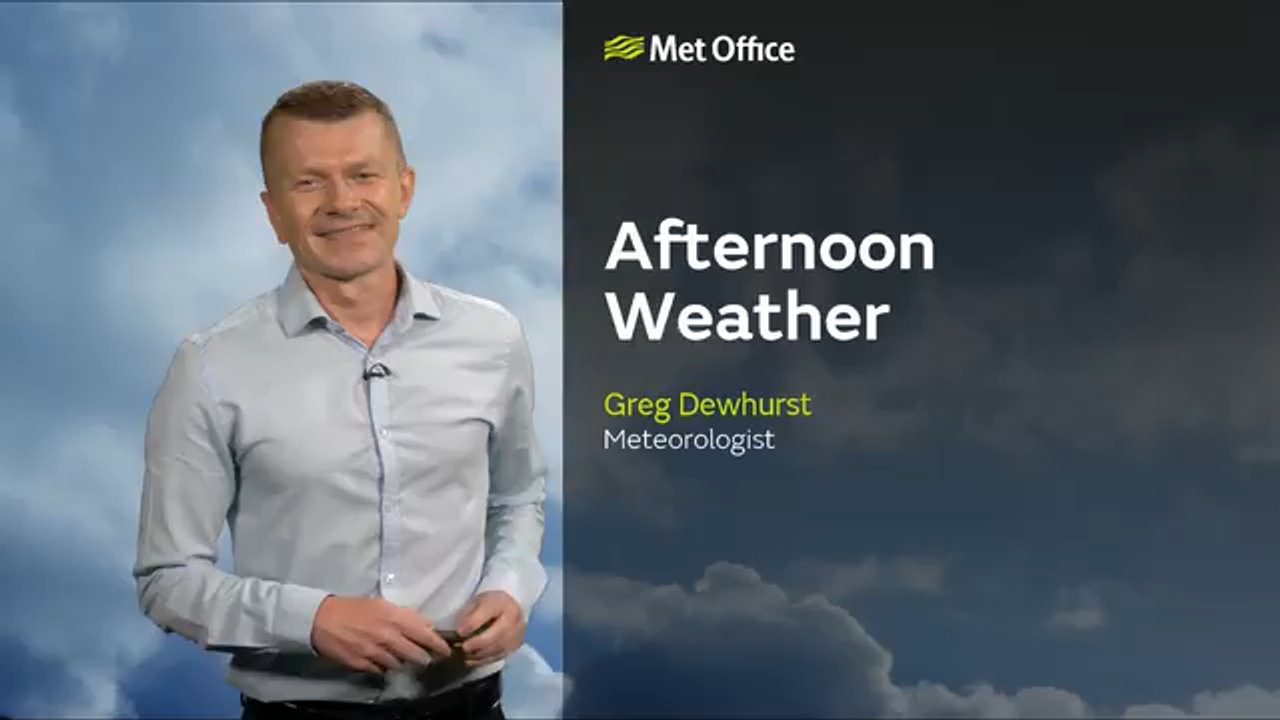 Met Office Monday afternoon weather forecast 31/08/26