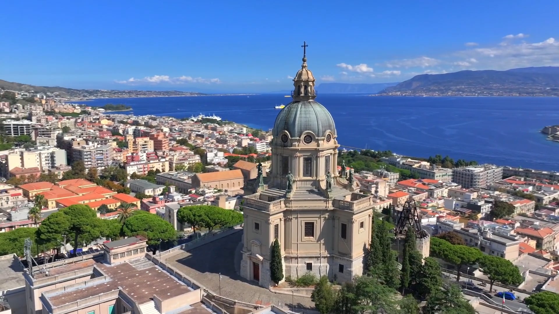 Messina, Sisilia: Tur drone Duomo dan menara lonceng