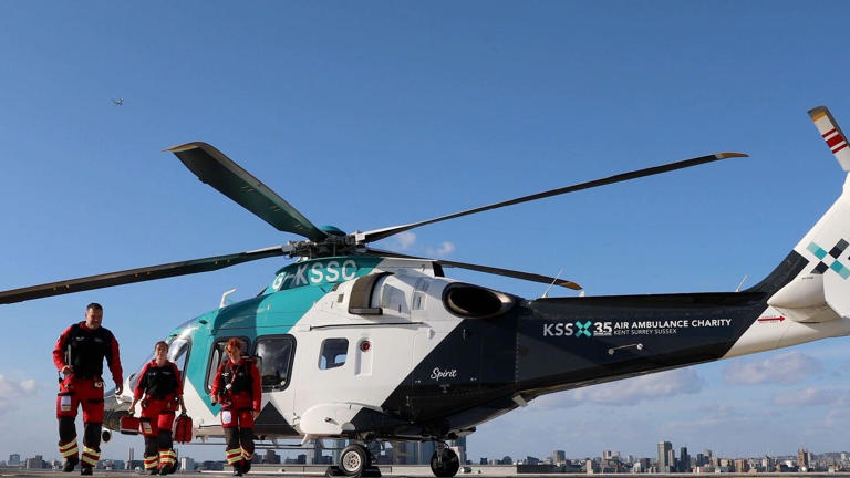 London's only 24-hour hospital helipad marks a decade of saving lives