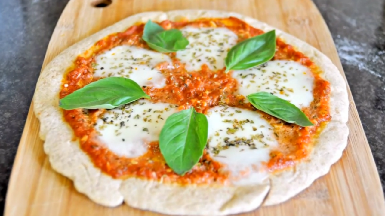 Homemade pizza without an oven