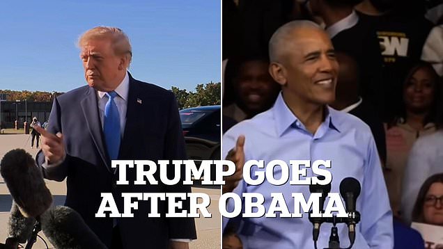 Trump attacks Obama after fmr pres cracked White House joke