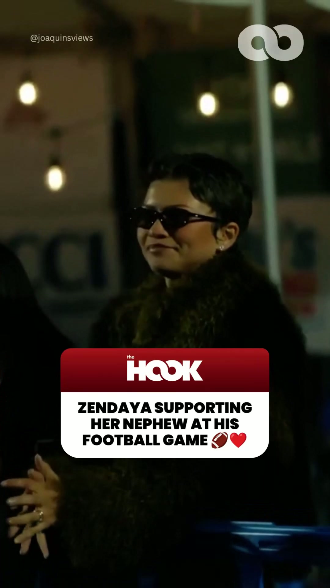 Zendaya taking some time out of her busy schedule to cheer on her ...