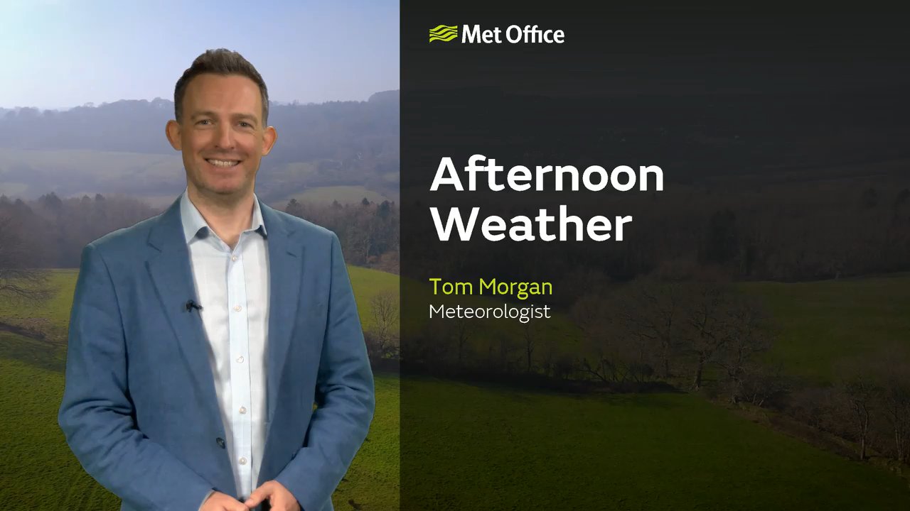 Met Office Saturday afternoon weather forecast 21/03/2026