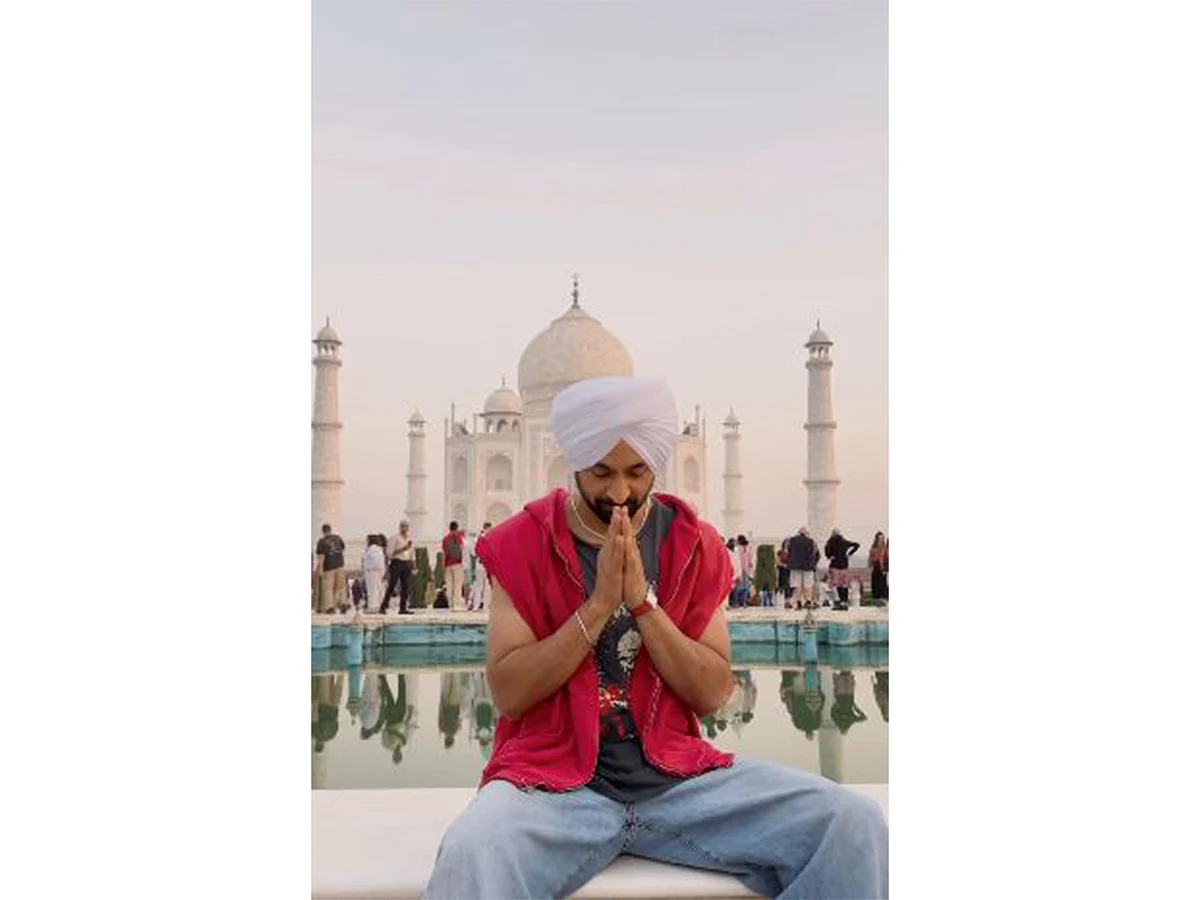 Ahead of India concert tour, Diljit Dosanjh makes surprise visit to Taj ...