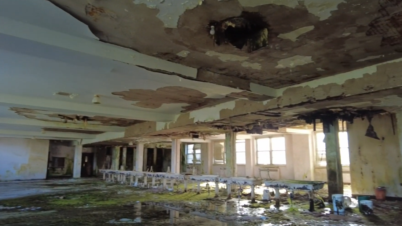 Exploring an old abandoned building