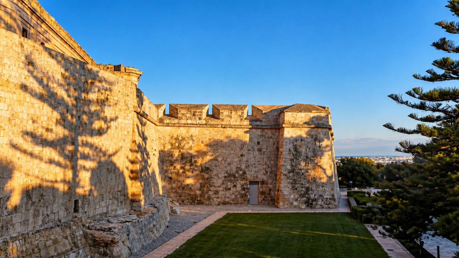 A walk along Mdina's impressive medieval walls (4K)