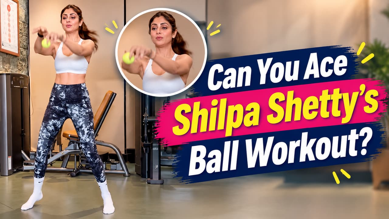 Shilpa Shetty shares tricky ball exercise: 5 benefits you can get ...