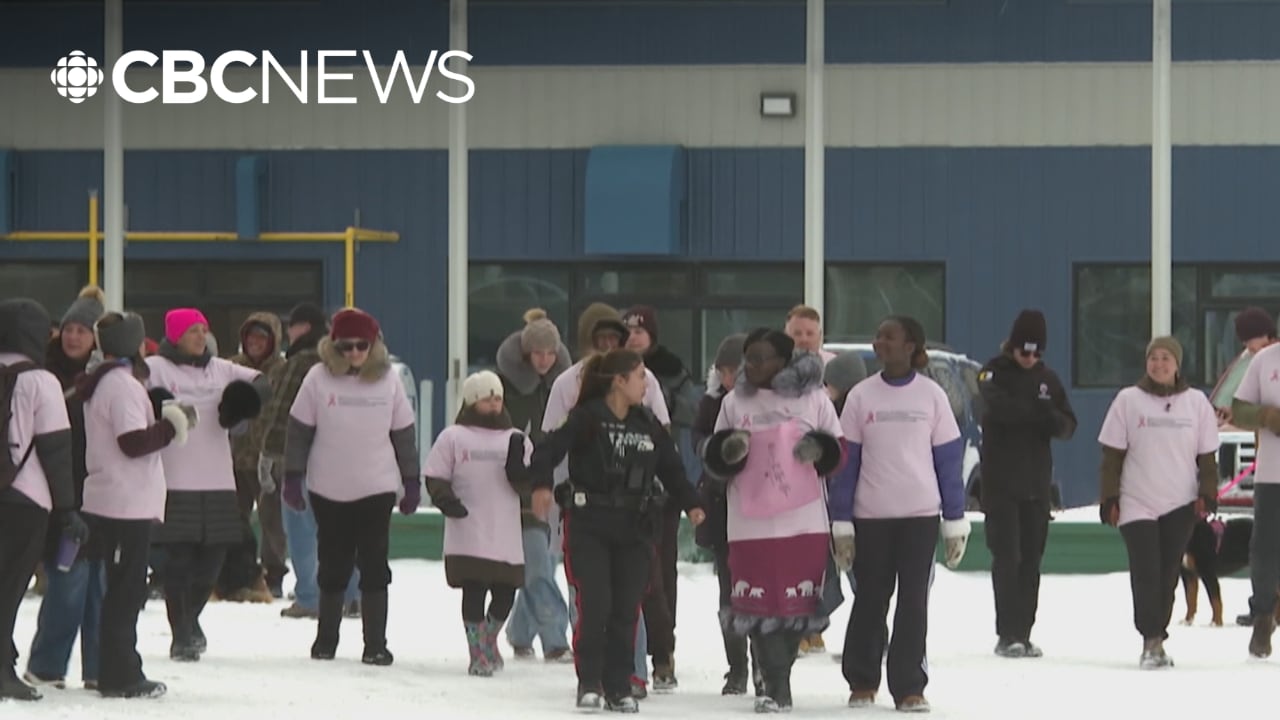 Iqaluimmiut walk for breast cancer awareness