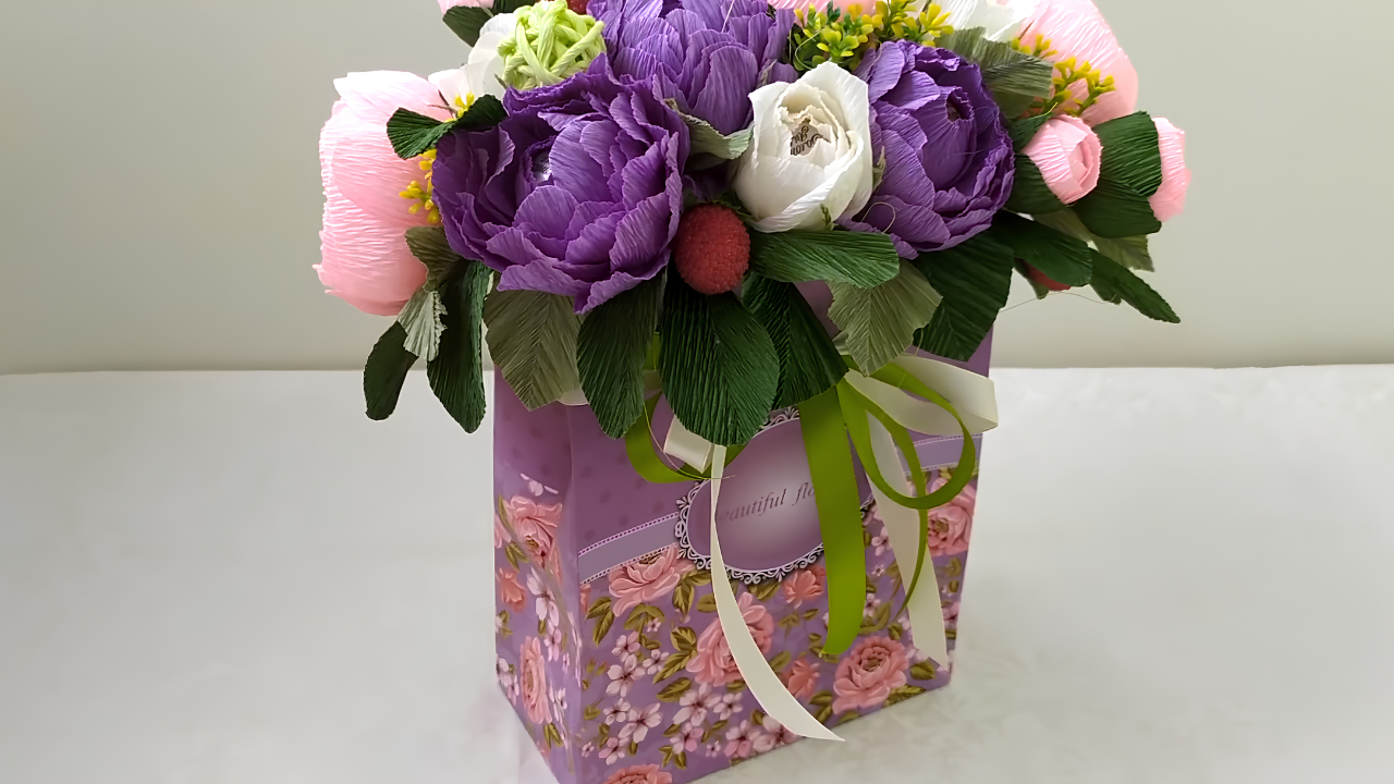 Creating a handmade gift from a gift bag