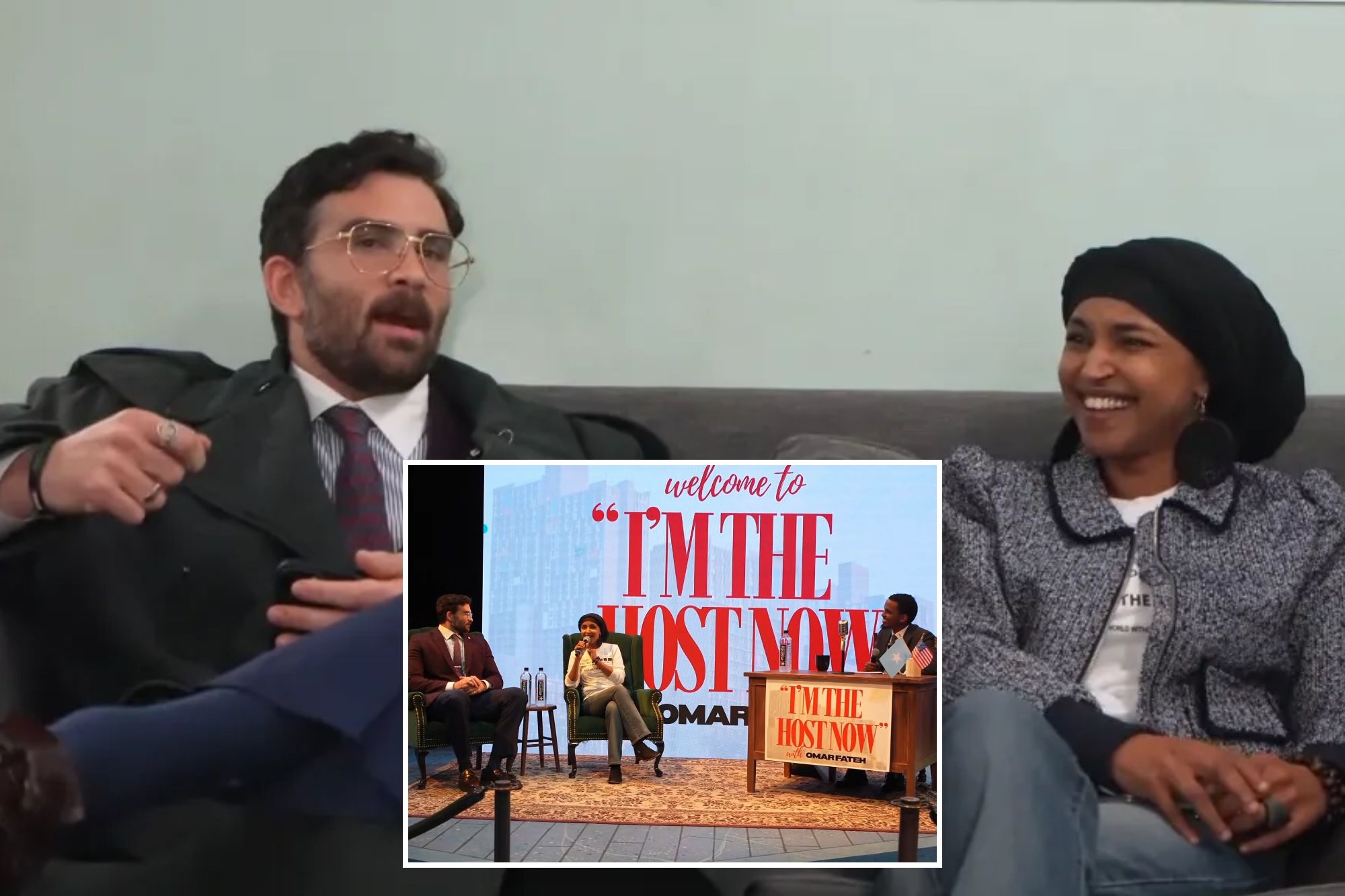 Embattled Ilhan Omar tells lefty antisemitic streamer Hasan Piker her good looks are why media is fixated on her