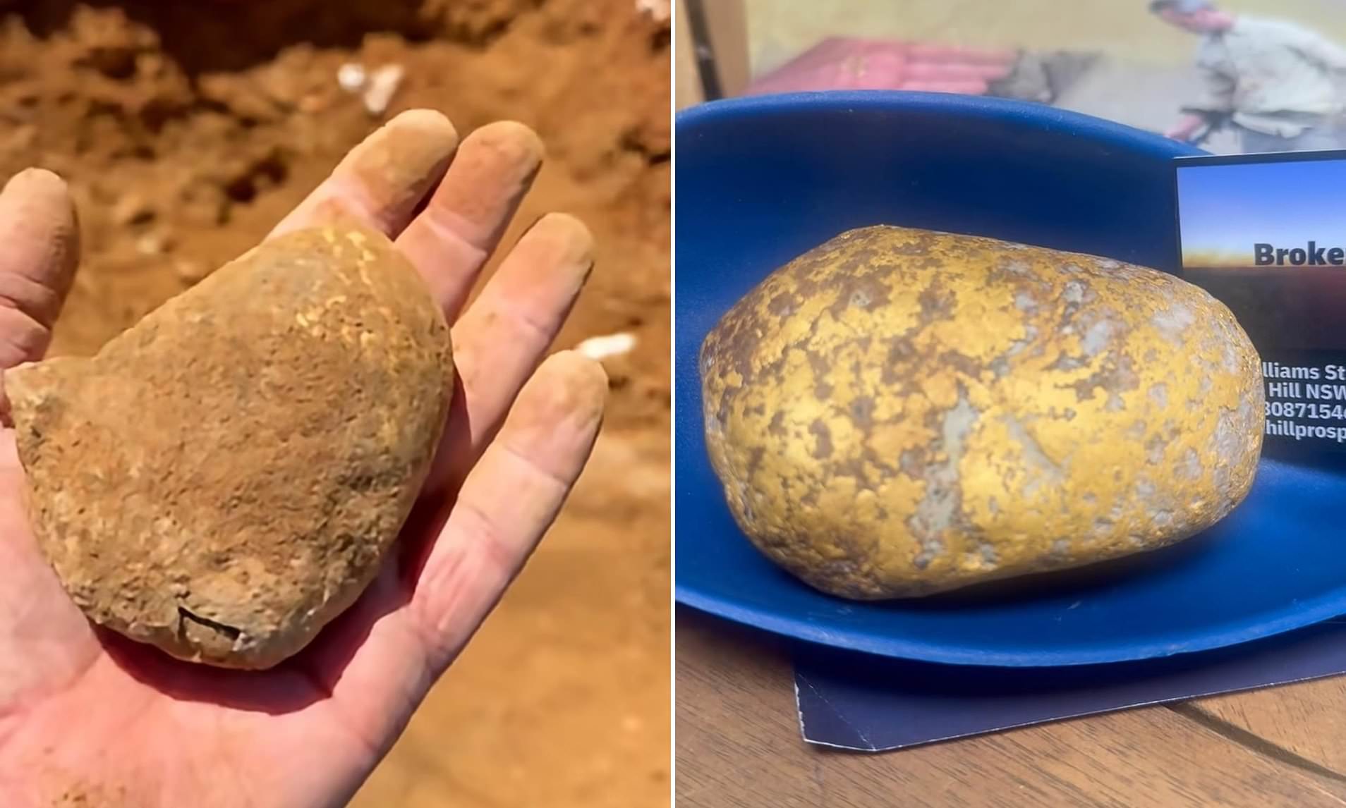 Incredible moment Aussie prospector unearths $150,000 gold find in the ...