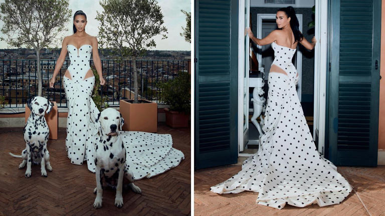 Your cutesy polka dots just got a sexy spin by Kim Kardashian